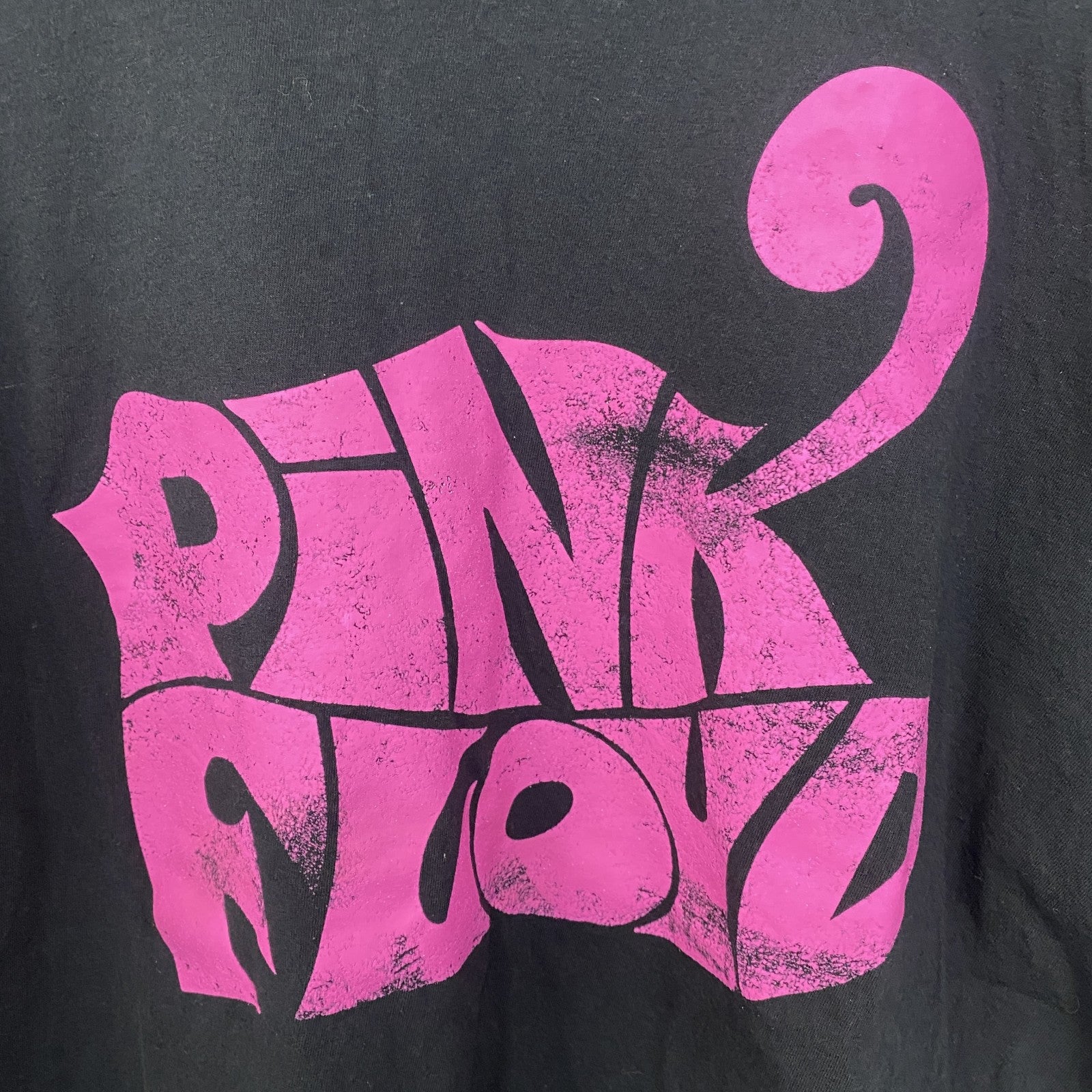 古着 used　半袖バンドプリントTシャツ　ピンクフロイド　音楽T　ロック　クルーネック　黒　ブラック　Lサイズ