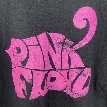古着 used　半袖バンドプリントTシャツ　ピンクフロイド　音楽T　ロック　クルーネック　黒　ブラック　Lサイズ