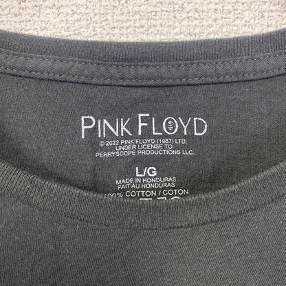 古着 used　半袖バンドプリントTシャツ　ピンクフロイド　音楽T　ロック　クルーネック　黒　ブラック　Lサイズ