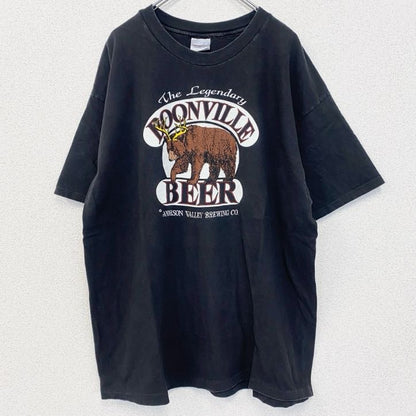 古着 used　90s　半袖アニマルプリントTシャツ　熊　100%コットン　USA製　シングルステッチ　2XLサイズ