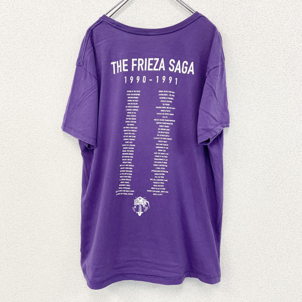 古着 used　DORAGONBALLZ ドラゴンボール 　半袖オリジナルアニメプリントTシャツ　紫　クルーネック　XLサイズ