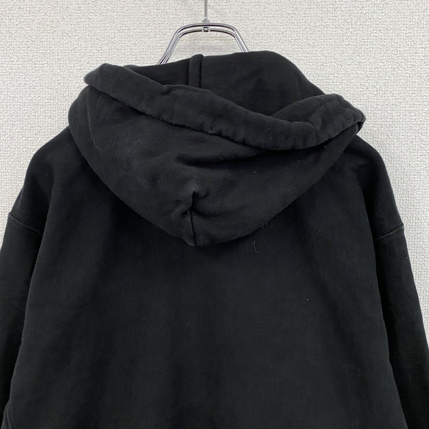 Champion　チャンピオン　リバースウィーブ　スウェットパーカー/フーディー　3連プリント　現行　黒　ブラック　Mサイズ