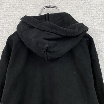 Champion　チャンピオン　リバースウィーブ　スウェットパーカー/フーディー　3連プリント　現行　黒　ブラック　Mサイズ