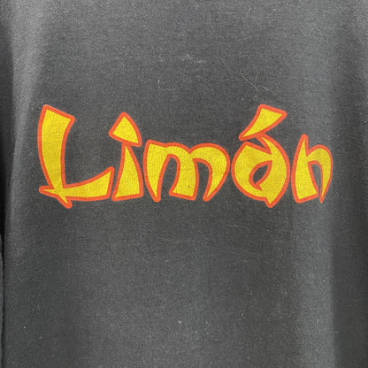 FRUIT OF THE LOOＭ　半袖バックプリントTシャツ　両面プリント　英字プリント　クルーネック　黒　ブラック　XLサイズ