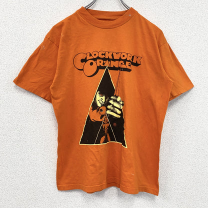 古着 used　CLOCK WORK ORANGE　半袖ムービープリントTシャツ　レトロ　クルーネック　時計じかけのオレンジ　