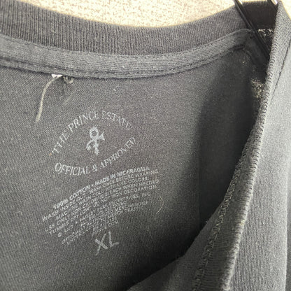 古着 used　THE PRINCE ESTATE　半袖ミュージカルプリントTシャツ　黒　プリンス　パープル　レイン　XLサイズ
