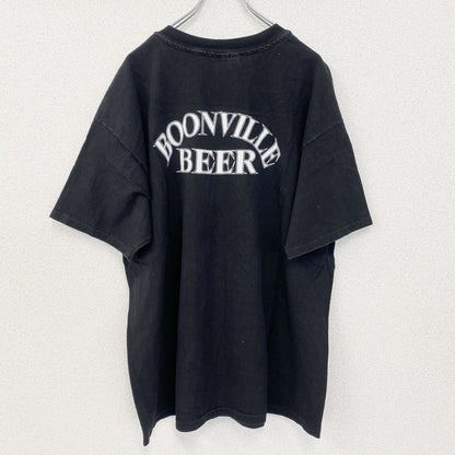 古着 used　90s　半袖アニマルプリントTシャツ　熊　100%コットン　USA製　シングルステッチ　2XLサイズ