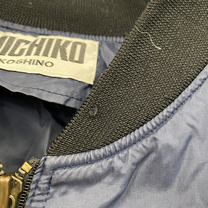 90s　MICHIKO LONDON KOSHINO　ミチコロンドンコシノ　MA-1/ブルゾン　ボンバージャケット　ネイビー