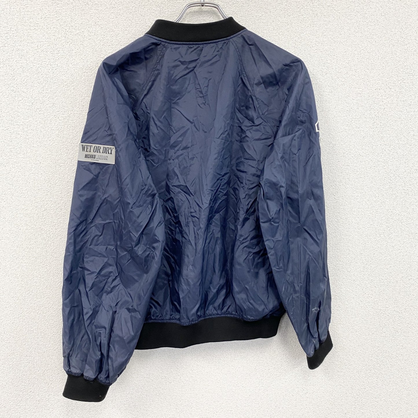 90s　MICHIKO LONDON KOSHINO　ミチコロンドンコシノ　MA-1/ブルゾン　ボンバージャケット　ネイビー