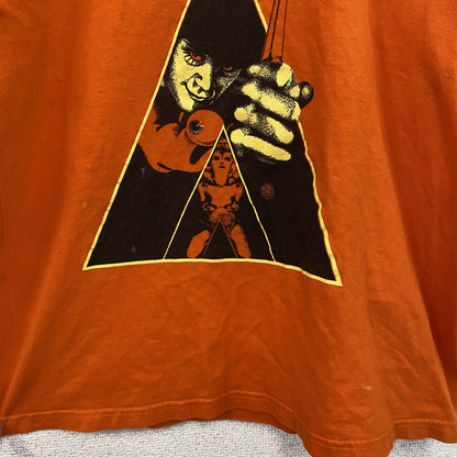 古着 used　CLOCK WORK ORANGE　半袖ムービープリントTシャツ　レトロ　クルーネック　時計じかけのオレンジ　