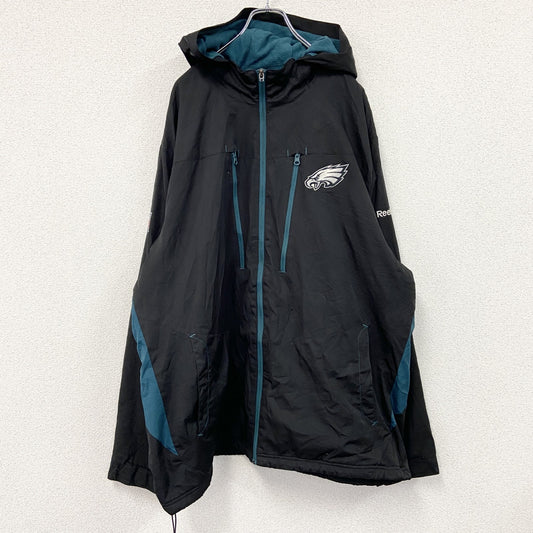 ～00s　Reebok　リーボック　NFL　ウインドブレーカー　ヴィンテージ　黒　ブラック　2XLサイズ
