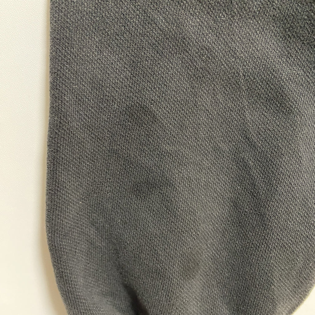古着 used　PUMA　プーマ　長袖ワンポイントロゴ刺繍パーカー　フーディー　スポーティー　黒　ブラック　Mサイズ