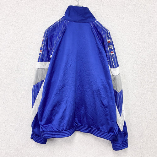 90s　Champion　チャンピオン　トラックジャケット/ジャージ　ヴィンテージ　青　ブルー　Mサイズ