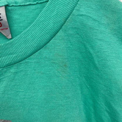 古着 used　オニータ　90s　半袖プリントTシャツ　USA製　シングルステッチ　草　リーフ　緑　グリーン　Lサイズ