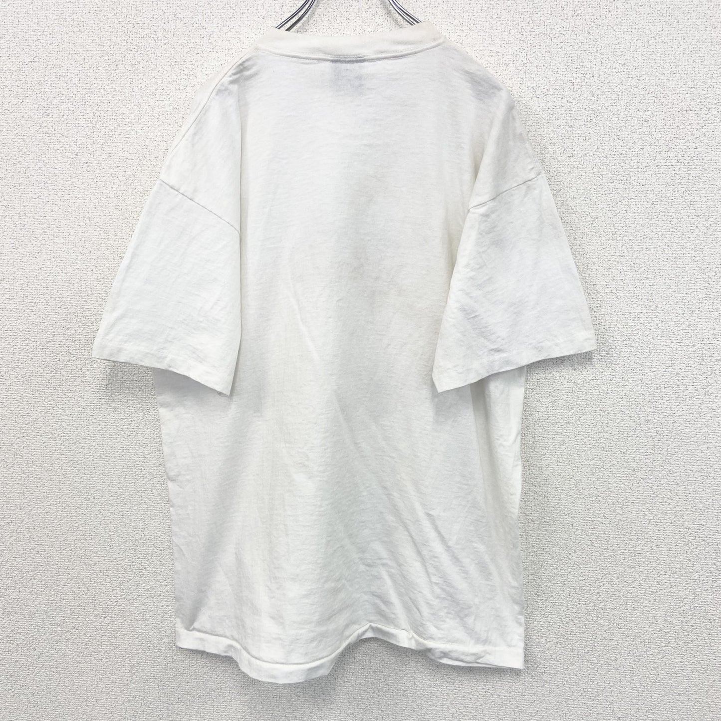 古着 used　SIGUNAL SPORT　半袖プリントTシャツ　BERMUDA　白　シングルステッチ　90s　XLサイズ
