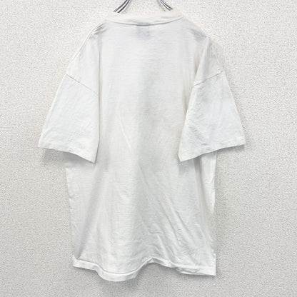 古着 used　SIGUNAL SPORT　半袖プリントTシャツ　BERMUDA　白　シングルステッチ　90s　XLサイズ