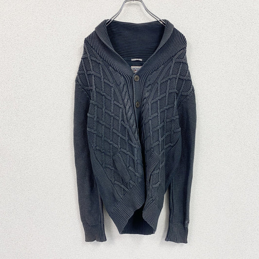 HILFIGER DENIM　ヒルフィガーデニム　コットンニットカーディガン　紺　ネイビー　Sサイズ