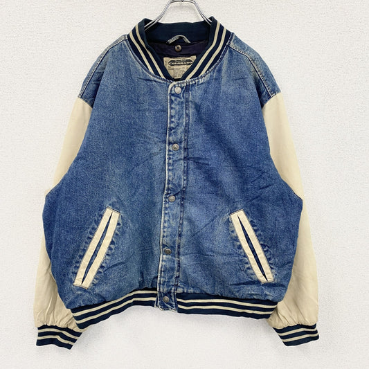 ～90s　COLORADO　デニムスタジャン　ヴィンテージ　中綿入り　インディゴ　XLサイズ