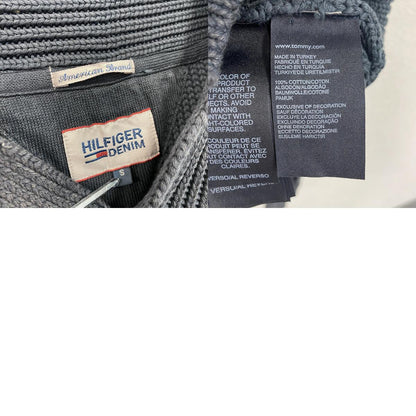 HILFIGER DENIM　ヒルフィガーデニム　コットンニットカーディガン　紺　ネイビー　Sサイズ