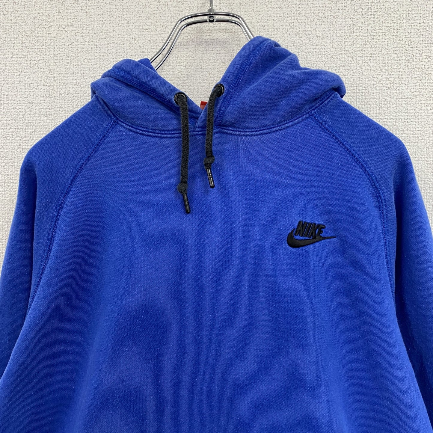 NIKE　ナイキ　スウェットパーカー/フーディー　スウッシュ　刺繍ロゴ　青　ブルー　Mサイズ