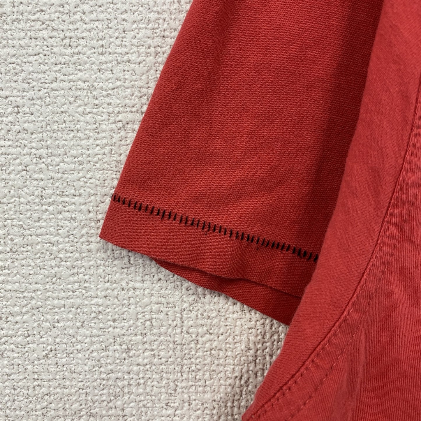 古着 used　90s　半袖プリントTシャツ　シングルステッチ　ロサンゼルス　レトロ　クルーネック　赤　レッド　XXLサイズ