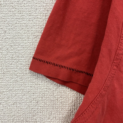 古着 used　90s　半袖プリントTシャツ　シングルステッチ　ロサンゼルス　レトロ　クルーネック　赤　レッド　XXLサイズ