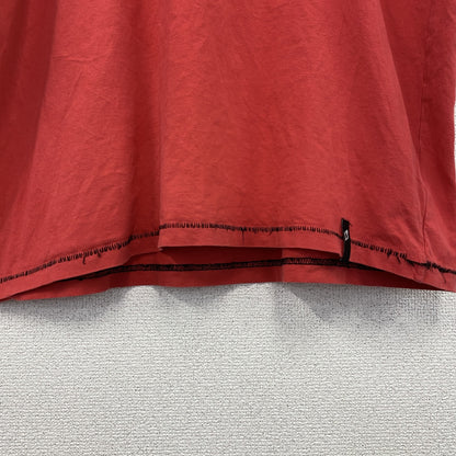 古着 used　90s　半袖プリントTシャツ　シングルステッチ　ロサンゼルス　レトロ　クルーネック　赤　レッド　XXLサイズ