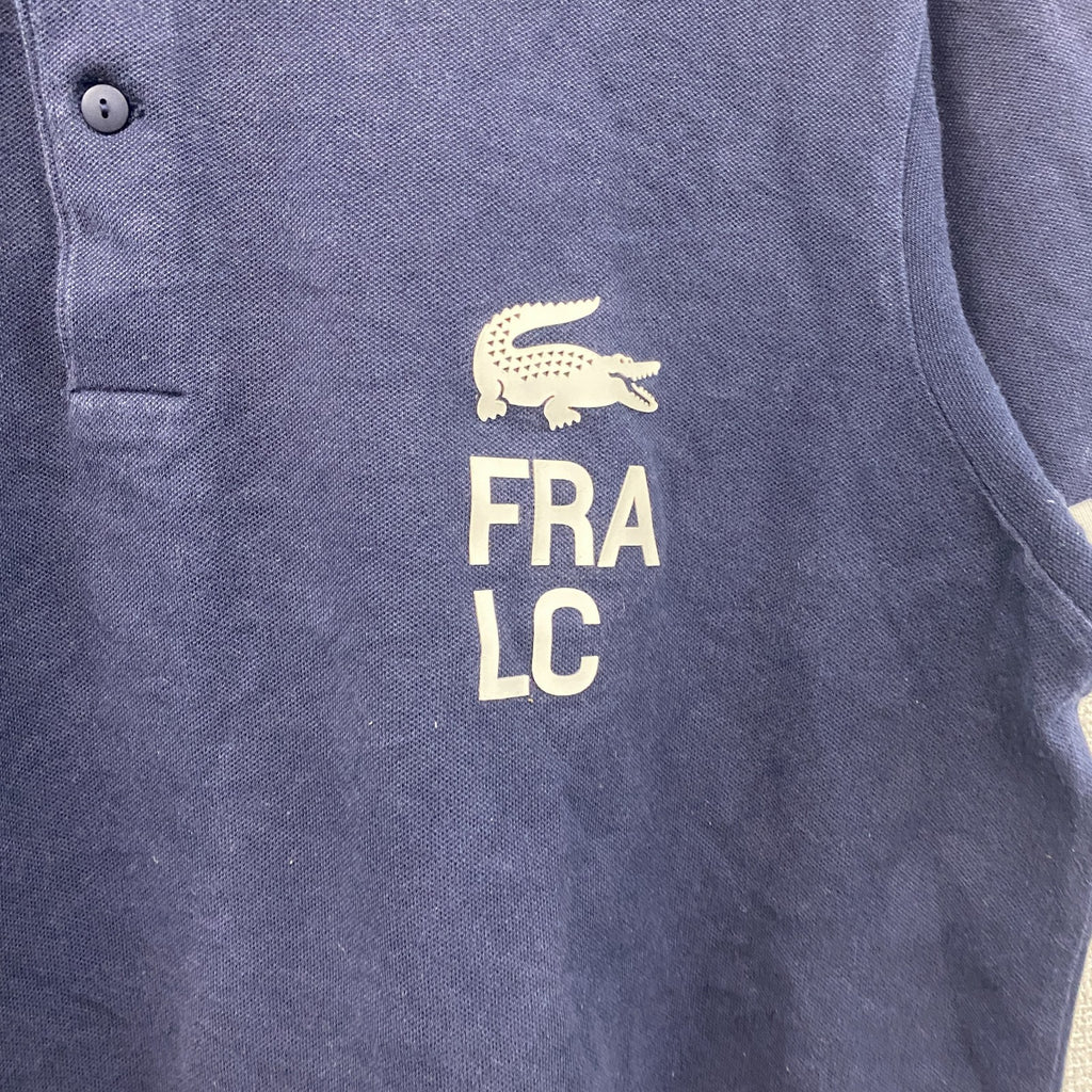 LACOSTE　ラコステ　半袖ポロシャツ　紺　ネイビー　Lサイズ