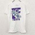 古着 used　DORAGONBALLZ　半袖オリジナルアニメプリントTシャツ　白　フリーザ　カジュアル　クルーネック　Sサイズ