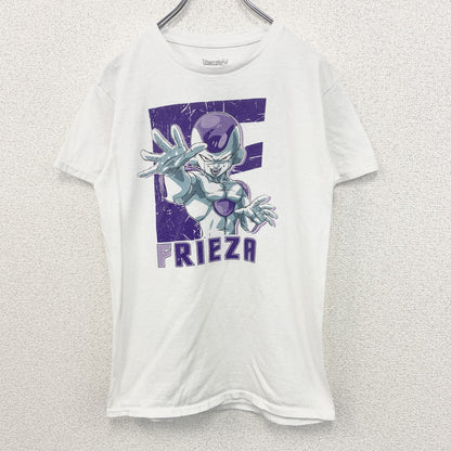古着 used　DORAGONBALLZ　半袖オリジナルアニメプリントTシャツ　白　フリーザ　カジュアル　クルーネック　Sサイズ