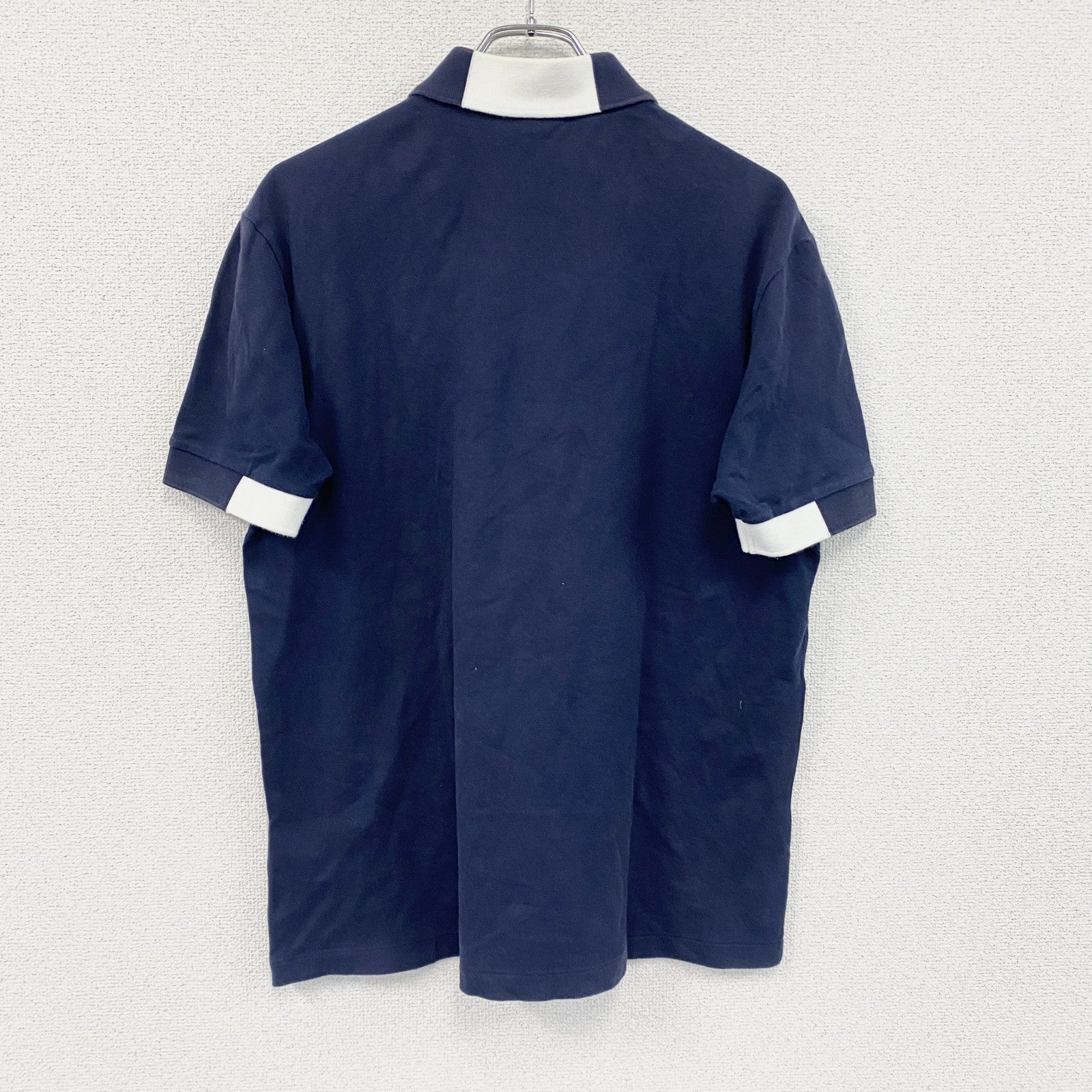 LACOSTE　ラコステ　半袖ポロシャツ　紺　ネイビー　Lサイズ