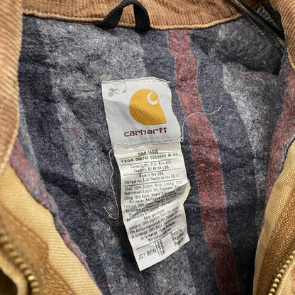 00s　Carhartt　カーハート　デトロイトジャケット　ダックジャケット　ブランケットライナー　茶色　ブラウン
