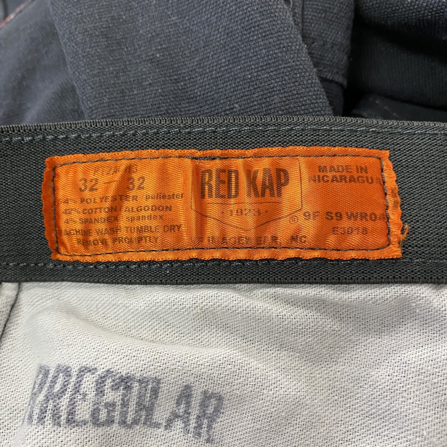 RED KAP　レッドキャップ　カーゴパンツ　ワークパンツ　ジップフライ　ダークグレー　32サイズ　