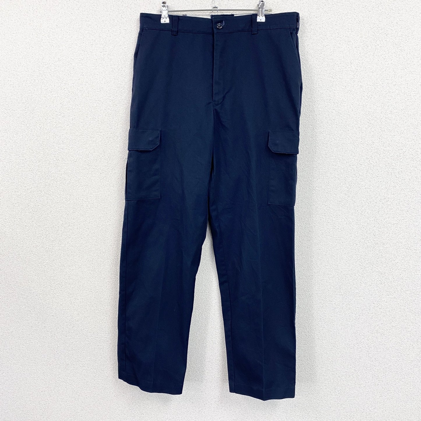 RED KAP　レッドキャップ　カーゴパンツ　ワークパンツ　ジップフライ　紺　ネイビー　34サイズ　