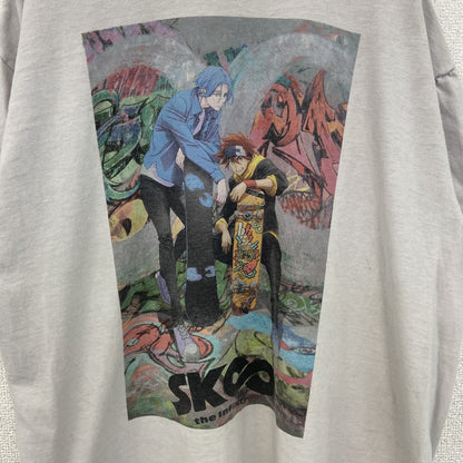 古着 used　SK Eight the infinity　半袖オリジナルアニメプリントTシャツ　クルーネック　Lサイズ