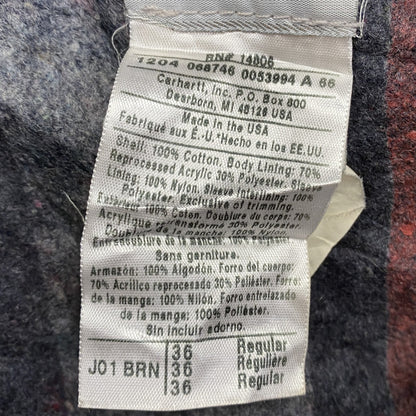 00s　Carhartt　カーハート　デトロイトジャケット　ダックジャケット　ブランケットライナー　茶色　ブラウン