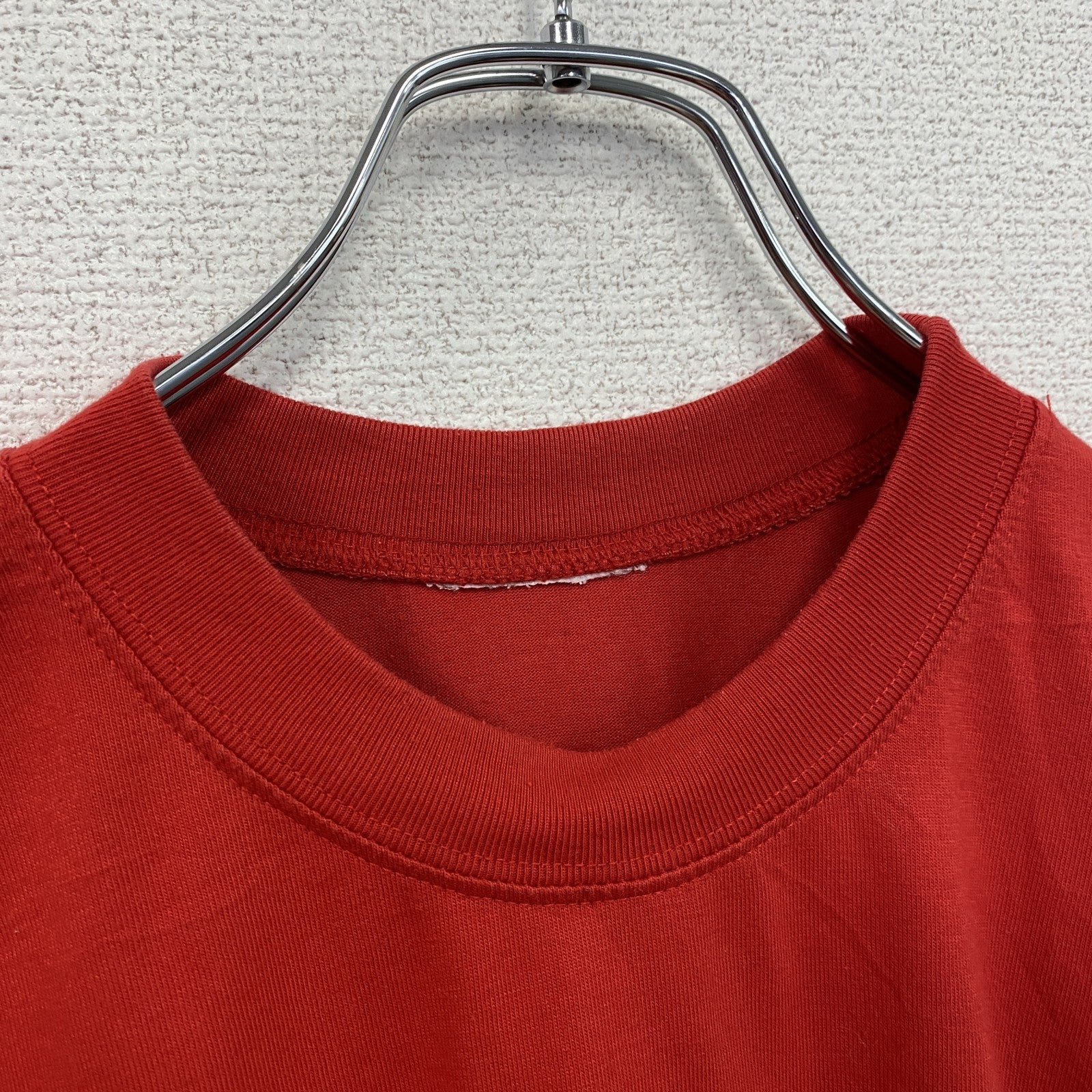 古着 used　90s　半袖アニマルプリントTシャツ　シングルステッチ　ヴィンテージ　パンダ　レトロ　クルーネック　赤　レッド　