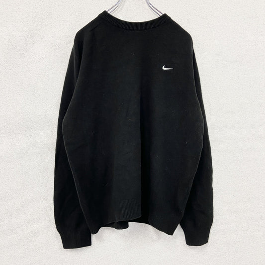 NIKE GOLF　ナイキゴルフ　ウールニットセーター　黒　ブラック　XLサイズ