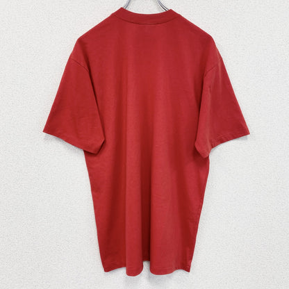 古着 used　90s　半袖アニマルプリントTシャツ　シングルステッチ　ヴィンテージ　パンダ　レトロ　クルーネック　赤　レッド　