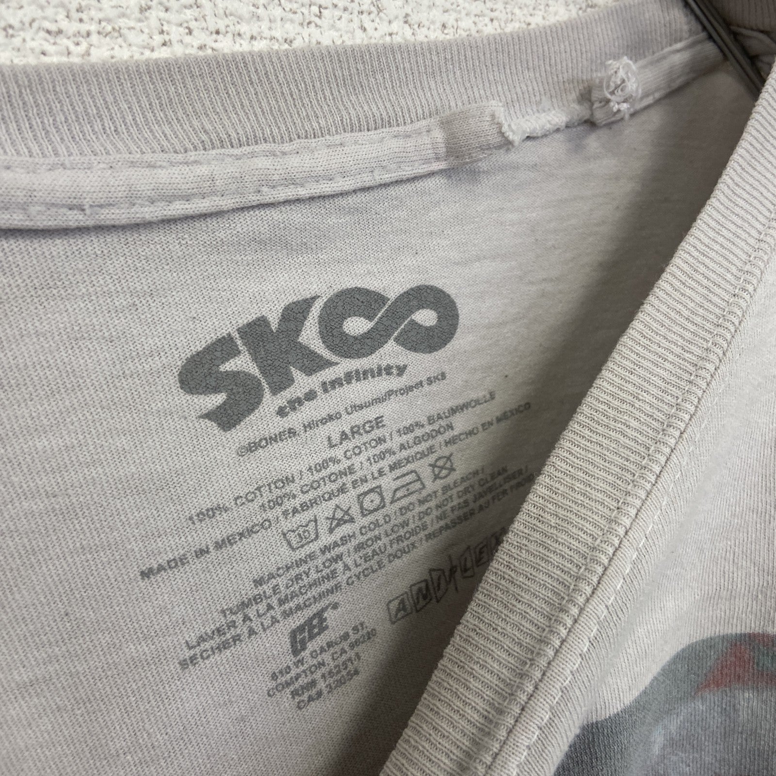 古着 used　SK Eight the infinity　半袖オリジナルアニメプリントTシャツ　クルーネック　Lサイズ