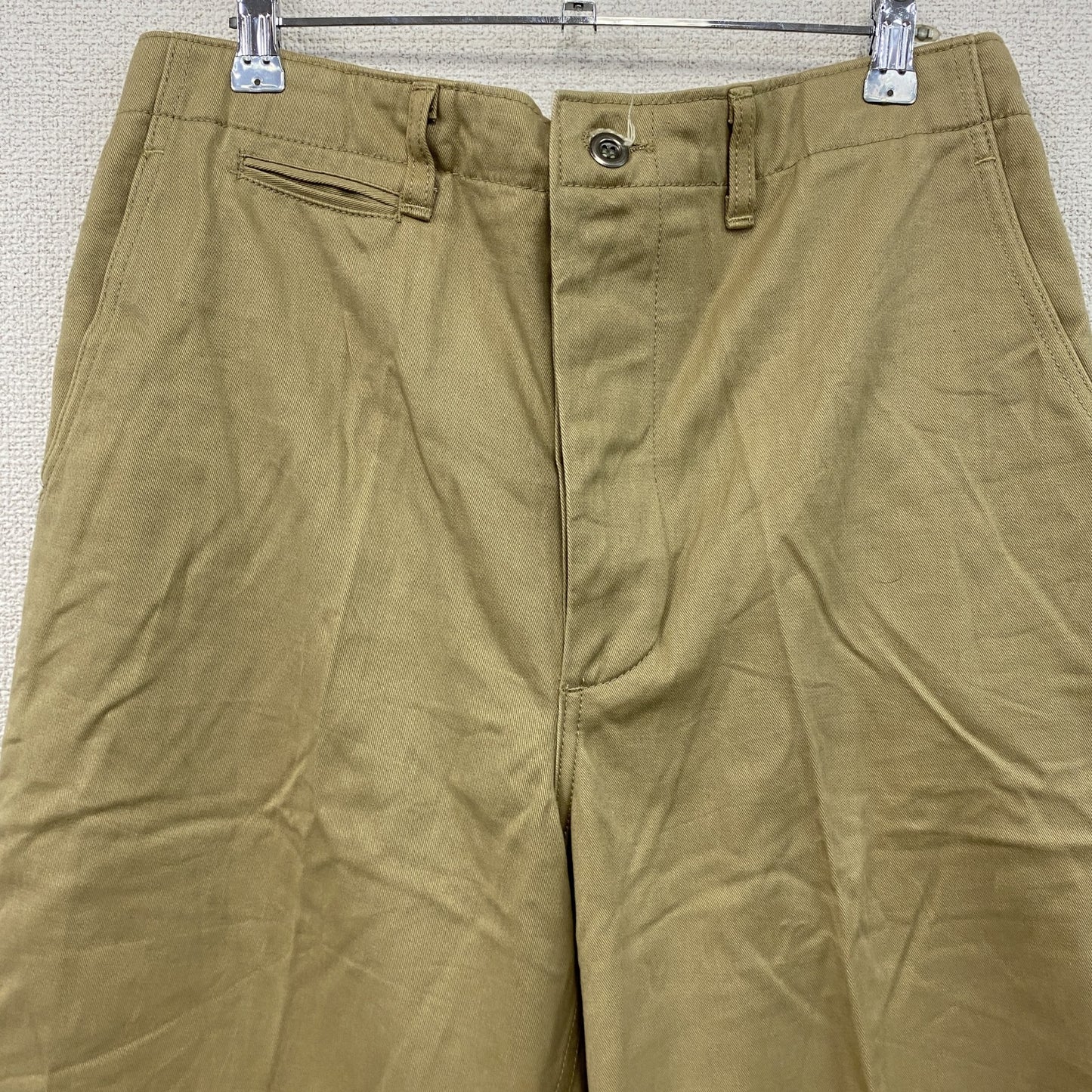 90s　Duck Head　ダックヘッド　チノパンツ　ボタンフライ　比翼仕立て　ヴィンテージ　ベージュ　W33サイズ