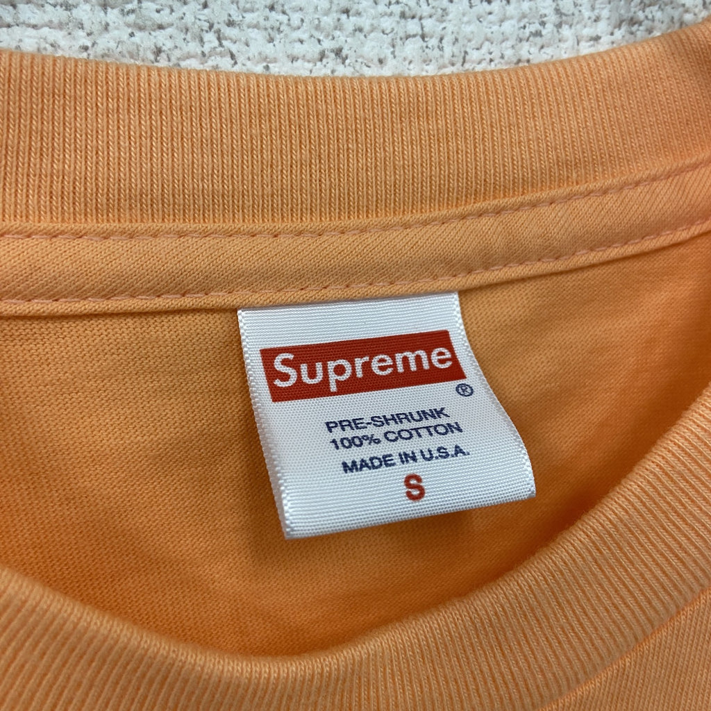 Supreme　シュプリーム　半袖プリントTシャツ　パステルオレンジ　Sサイズ