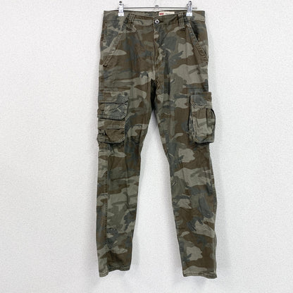 Wrangler　ラングラー　カーゴパンツ　ジップフライ　迷彩　カモフラ　カーキ　30サイズ