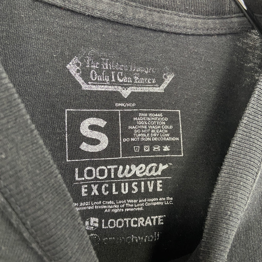 古着 used　俺だけが入れる隠しダジョン　半袖オリジナルアニメプリントTシャツ　黒　瀬戸メグル　クルーネック　Sサイズ