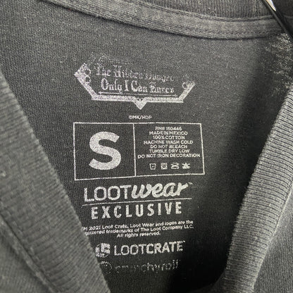 古着 used　俺だけが入れる隠しダジョン　半袖オリジナルアニメプリントTシャツ　黒　瀬戸メグル　クルーネック　Sサイズ