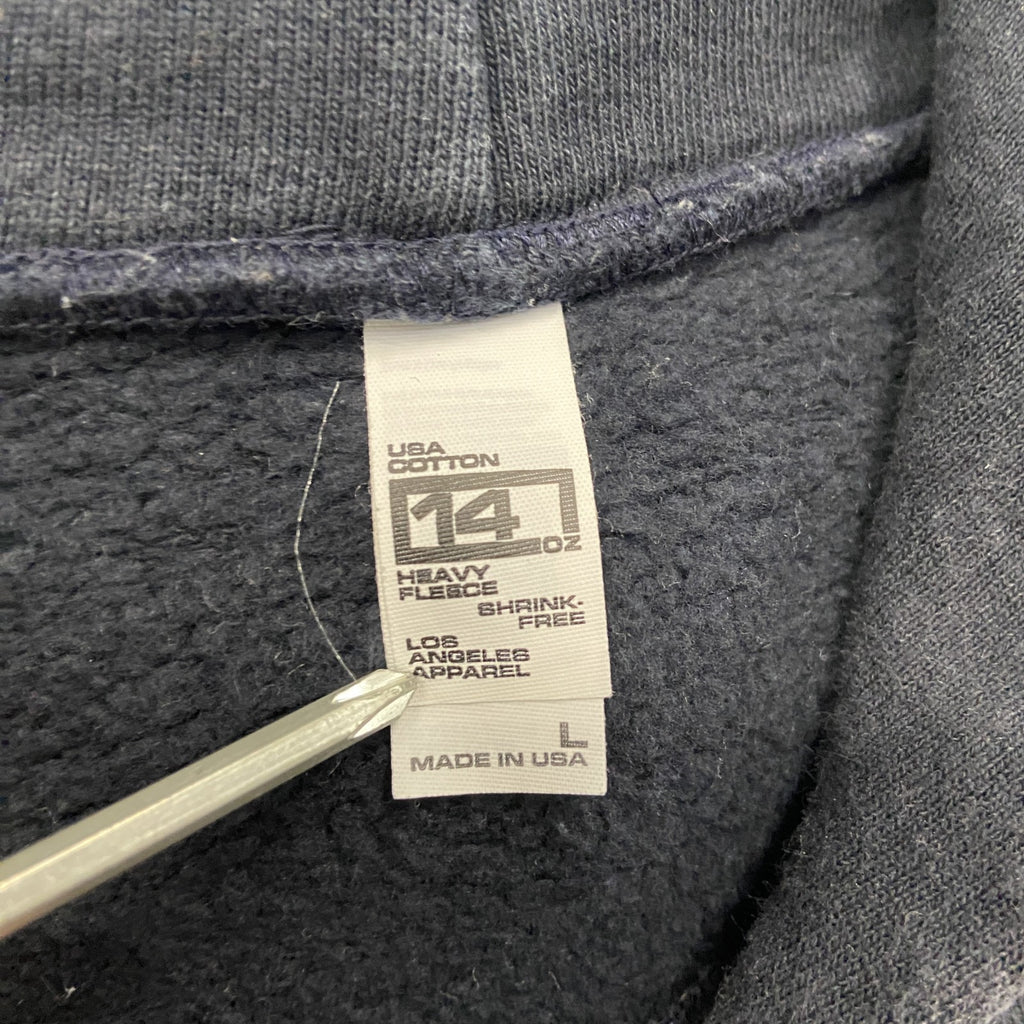 LOS ANGELES APPAREL　ロサンゼルスアパレル　スウェットパーカー/フーディー　黒　ブラック　Lサイズ