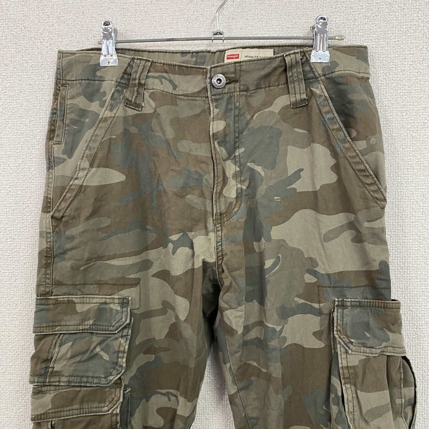 Wrangler　ラングラー　カーゴパンツ　ジップフライ　迷彩　カモフラ　カーキ　30サイズ