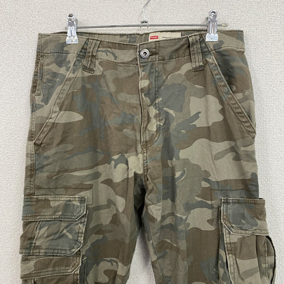 Wrangler　ラングラー　カーゴパンツ　ジップフライ　迷彩　カモフラ　カーキ　30サイズ