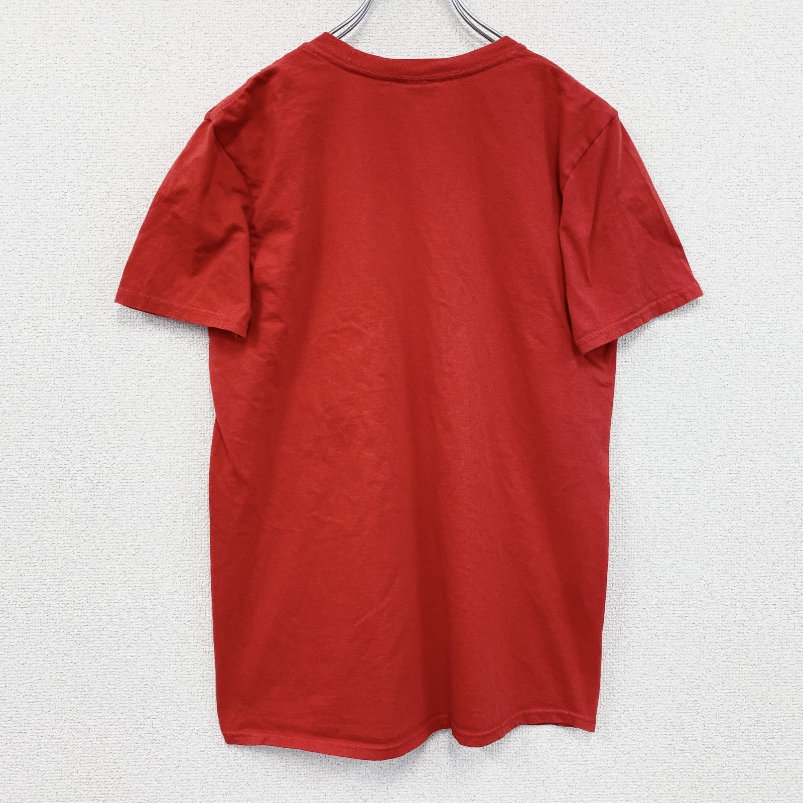 古着 used　JAILHOUSE ROCK　半袖ムービープリントTシャツ　監獄ロック　レトロ　クルーネック　赤　レッド　Ｍサイズ