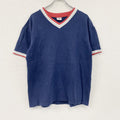 90s～　CAMBER　キャンバー　半袖Tシャツ　Vネック　ヴィンテージ　紺　ネイビー